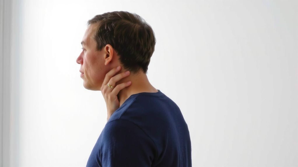 arm assisted lateral neck stretch
