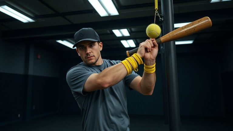 batting practice with deceleration emphasis
