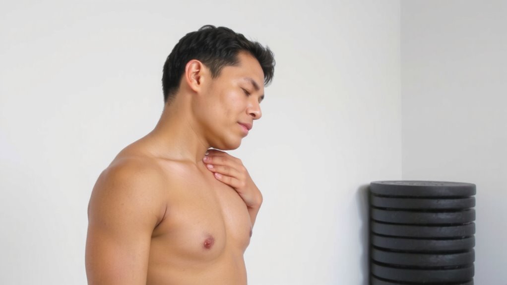 breath paced neck rolling