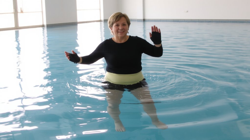 buoyancy reduces joint compression