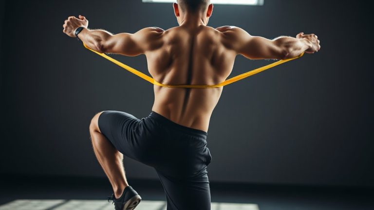 core rotation with resistance bands