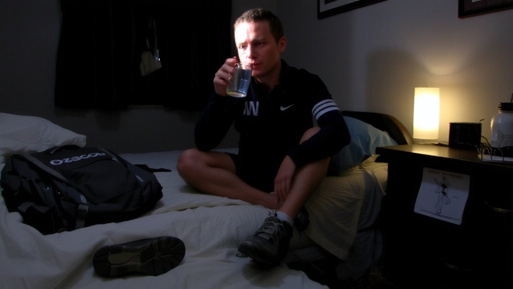 dehydration causes night cramps via electrolyte imbalance