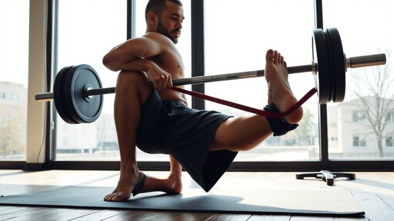 dorsiflexion lunges and banded mobilizations