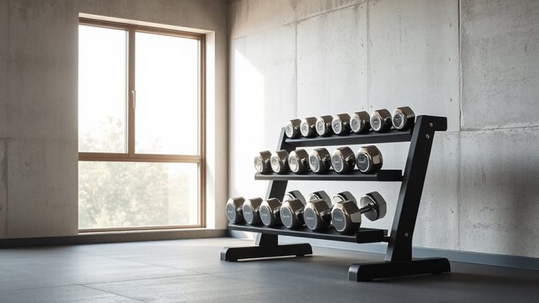 dumbbell sets with racks