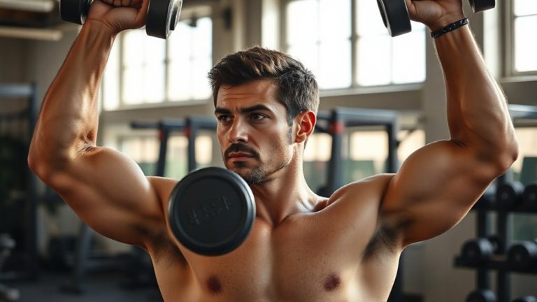eccentric dumbbell shoulder press