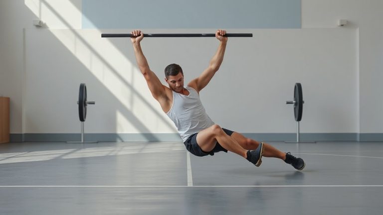 eccentric overhead barbell slides