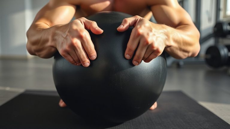 eccentric push ups on stability ball