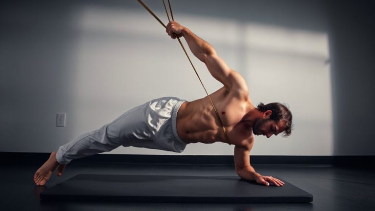 eccentric trunk side bends