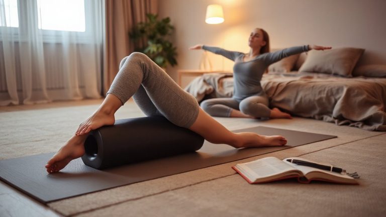 foam roll and stretch