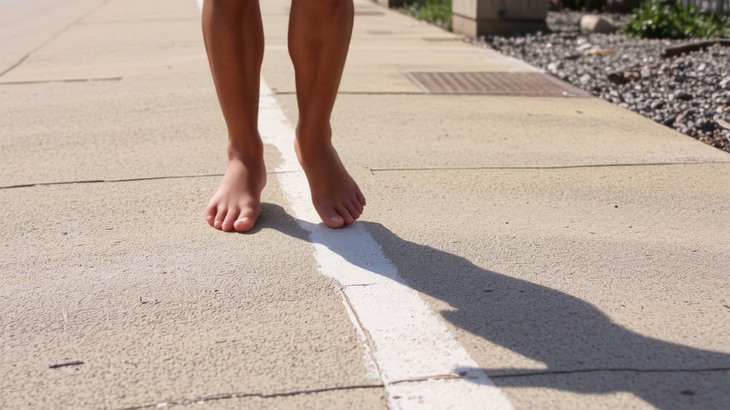 heel toe walks improve stability