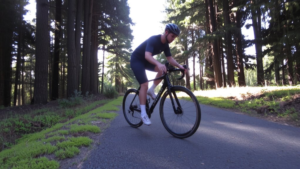 hip hinge on bike