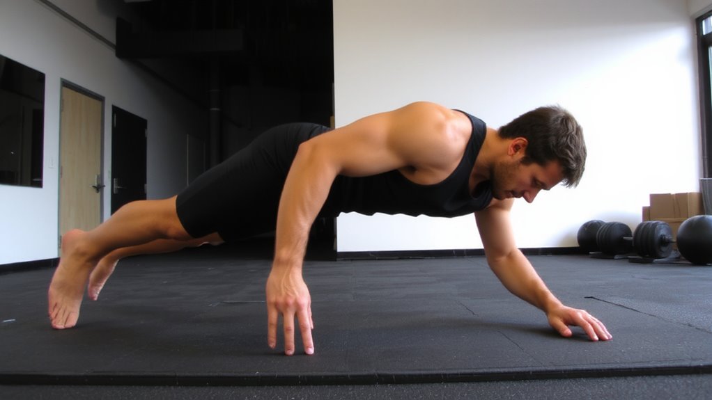 isometric plank with limb lifts