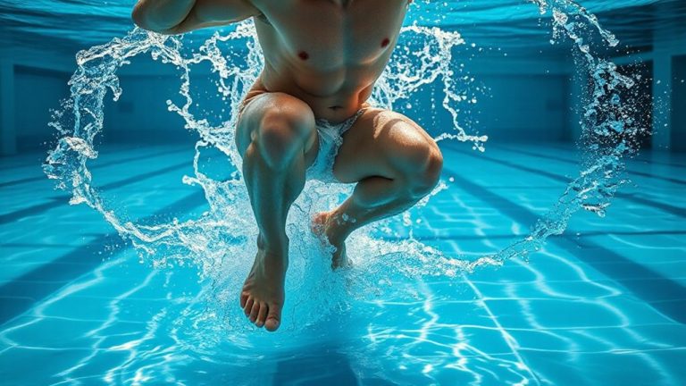 jump squats in water