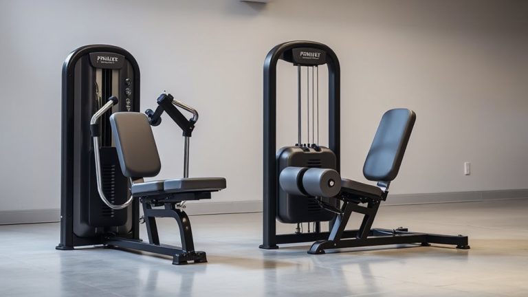 leg extension curl machines