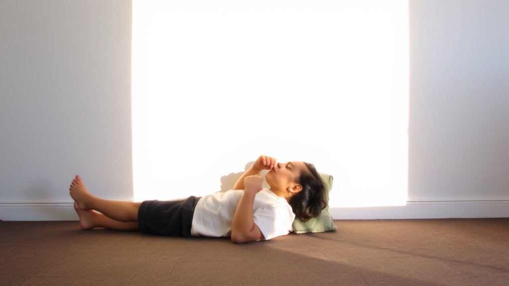 legs up breathe deep