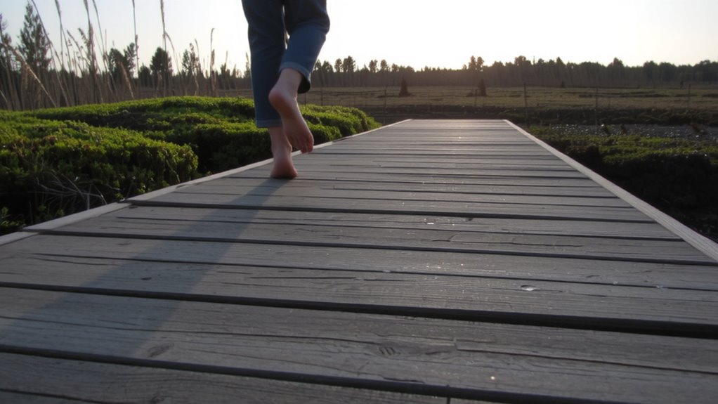 mindful walking for heel relief