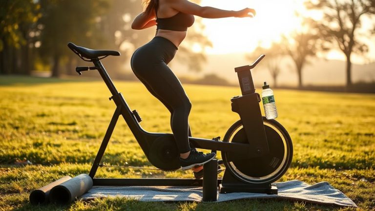 morning recumbent cycling warm up