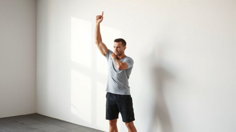 overhead press with wall slide