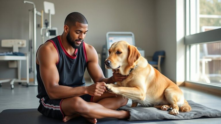 pet therapy aids athlete recovery