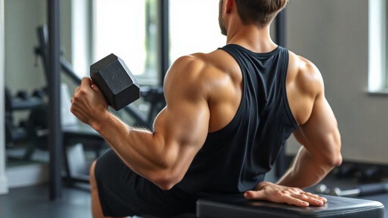 progressive eccentric dumbbell row exercise
