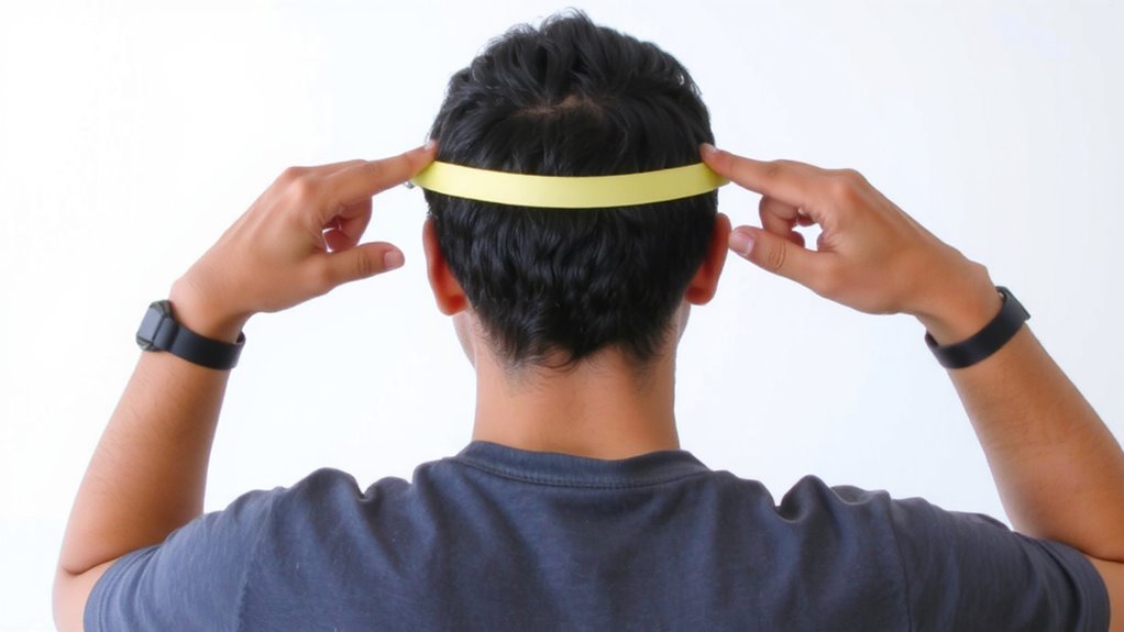 properly anchored resistance band setup