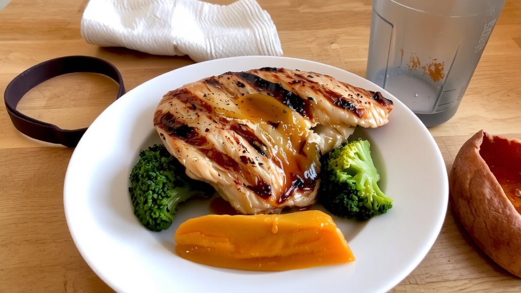 protein right after training