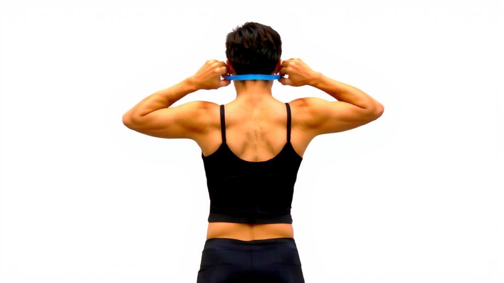 resistance band neck exercise