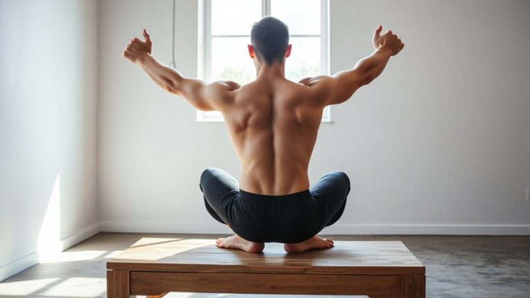 seated arm swings for thoracic mobility