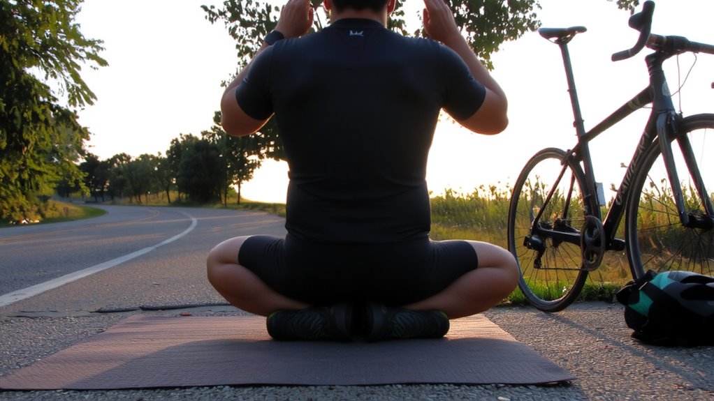 seated hip flexor stretch