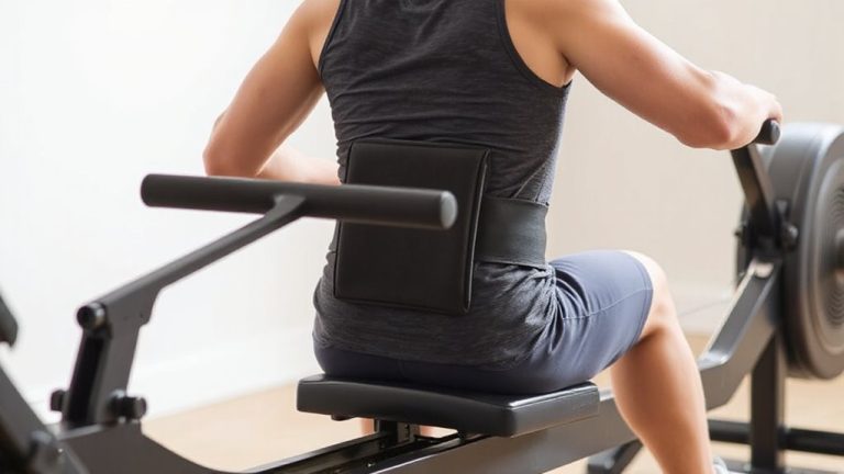 seated rowing lumbar modifications