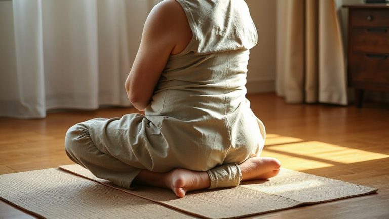 seated spinal twist support