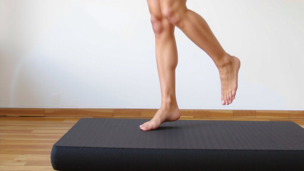 single leg balance on foam