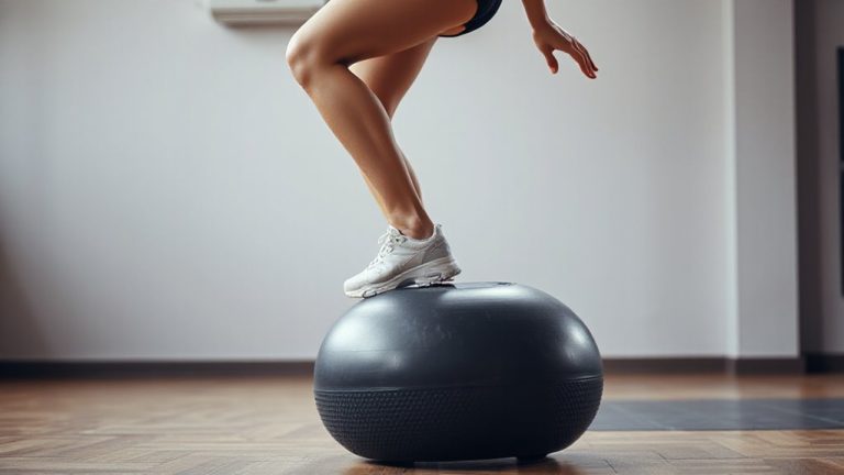 single leg squat on bosu