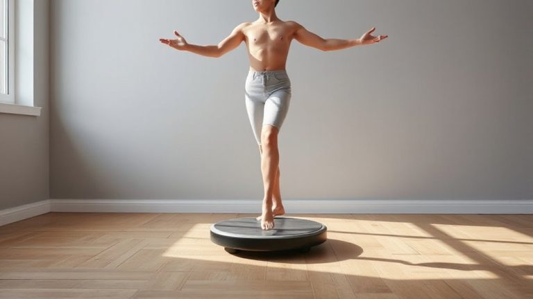 single limb balance with head turns