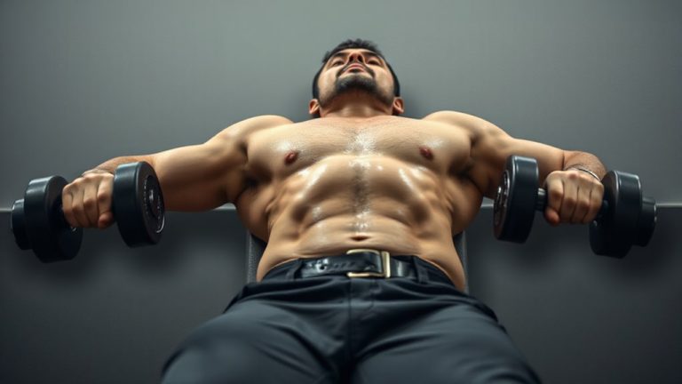 slow eccentric dumbbell flyes