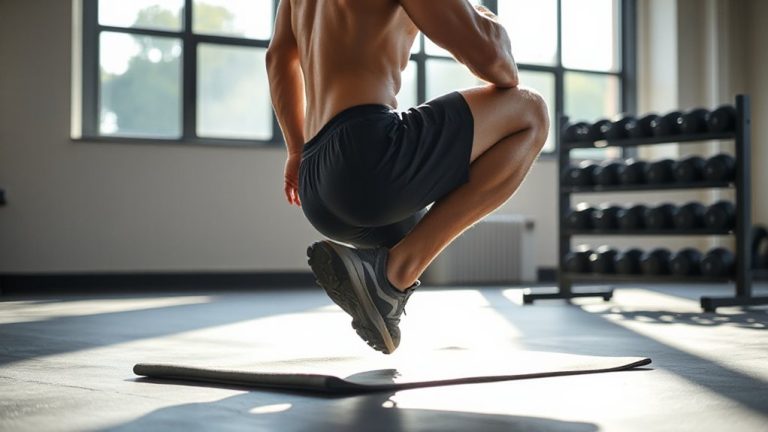 split squats with slow lowering