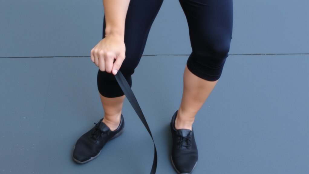 standing hip abduction with band