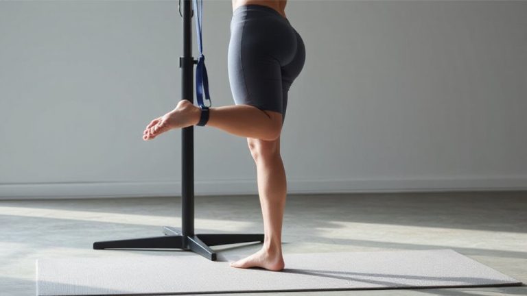 standing hip extension with band