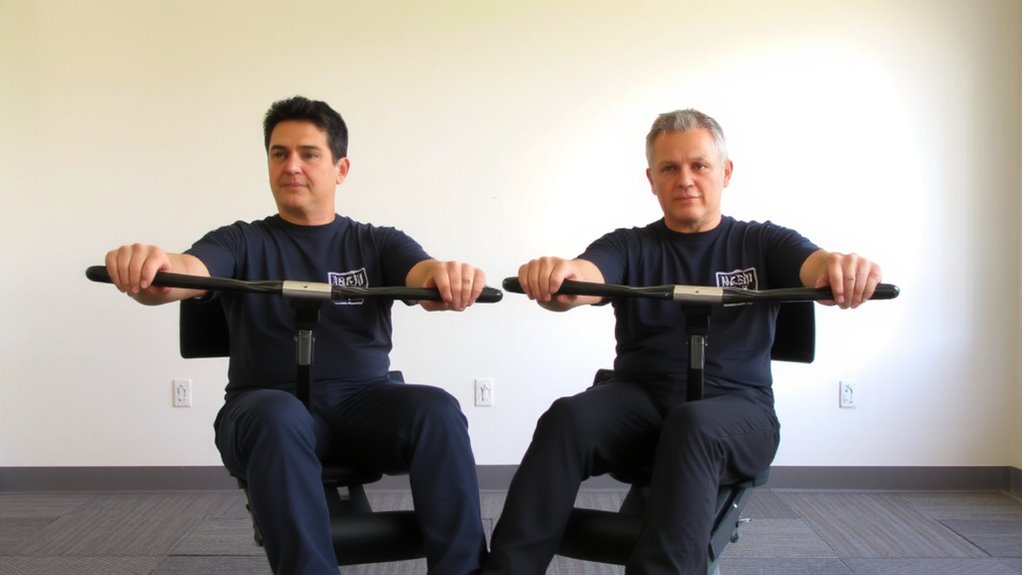 synchronized bilateral rowing therapy