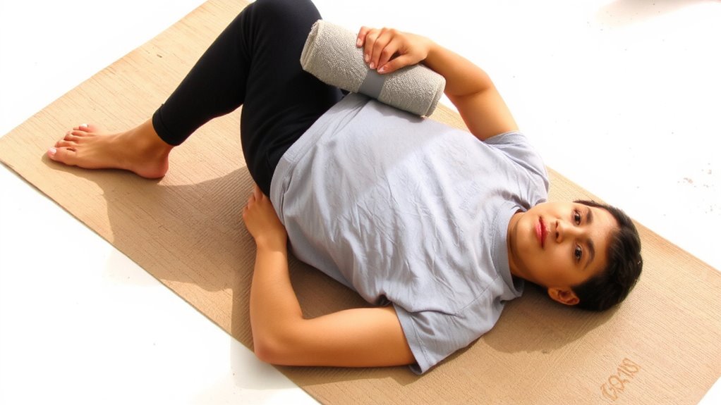 towel supported shoulder safety