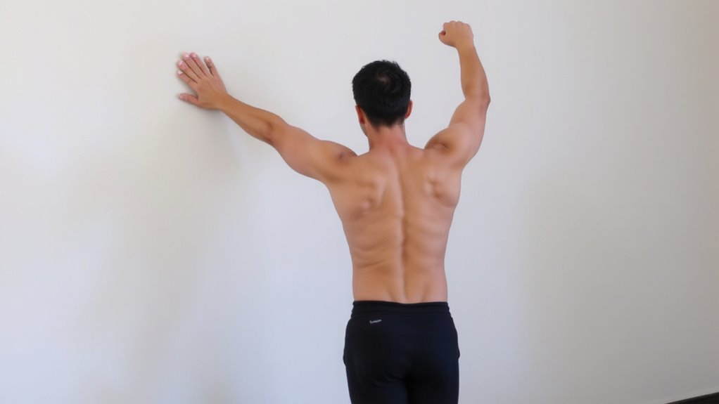 wall assisted thoracic mobility drill