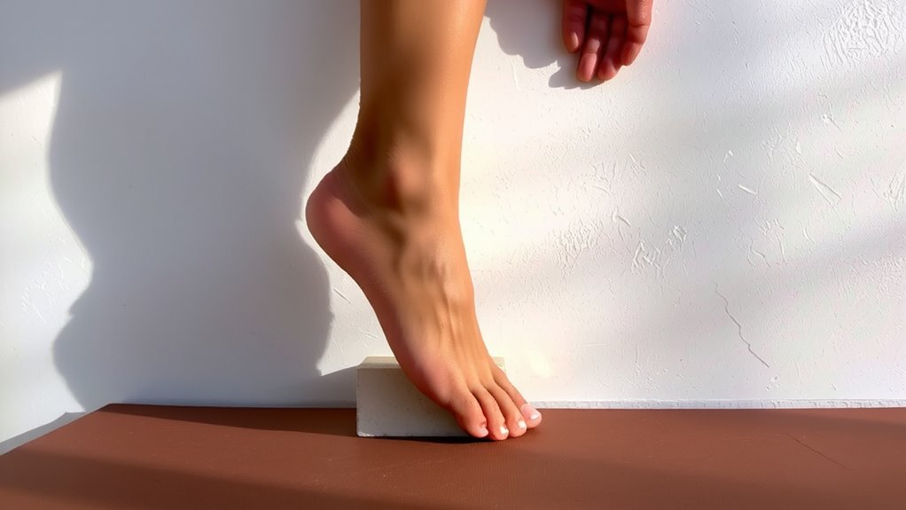 wall controlled ankle mobility training