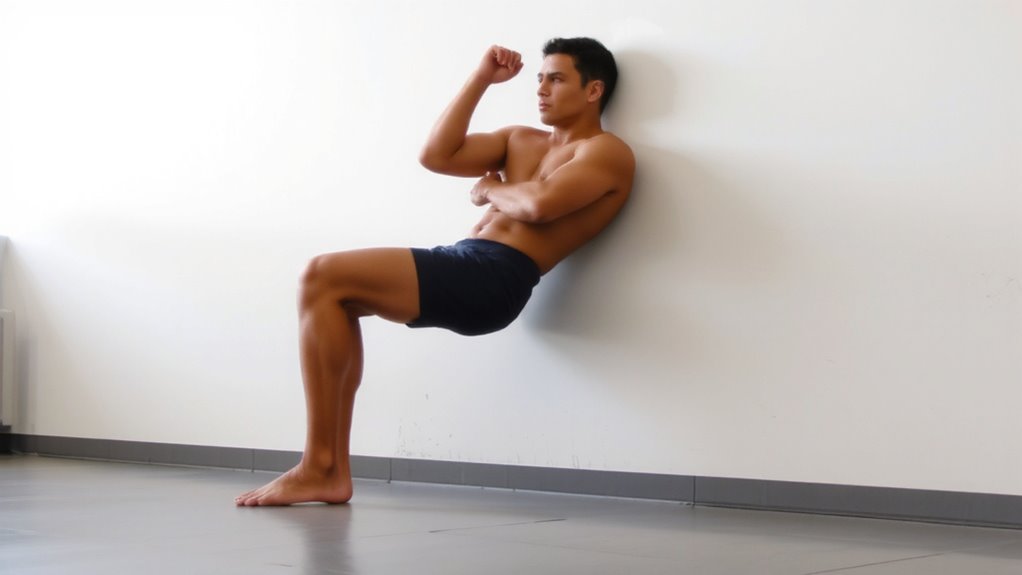 wall sits reduce kneecap stress