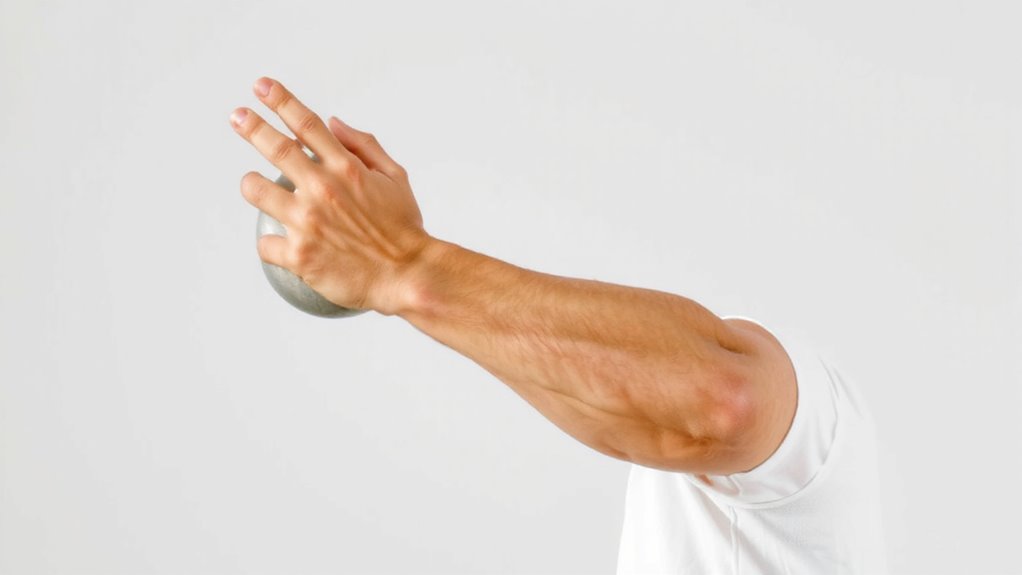 wrist rotation with dumbbell